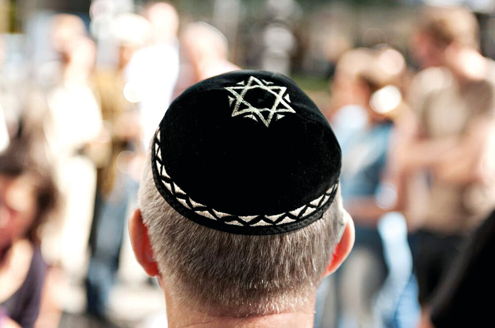 Man wearing kippah