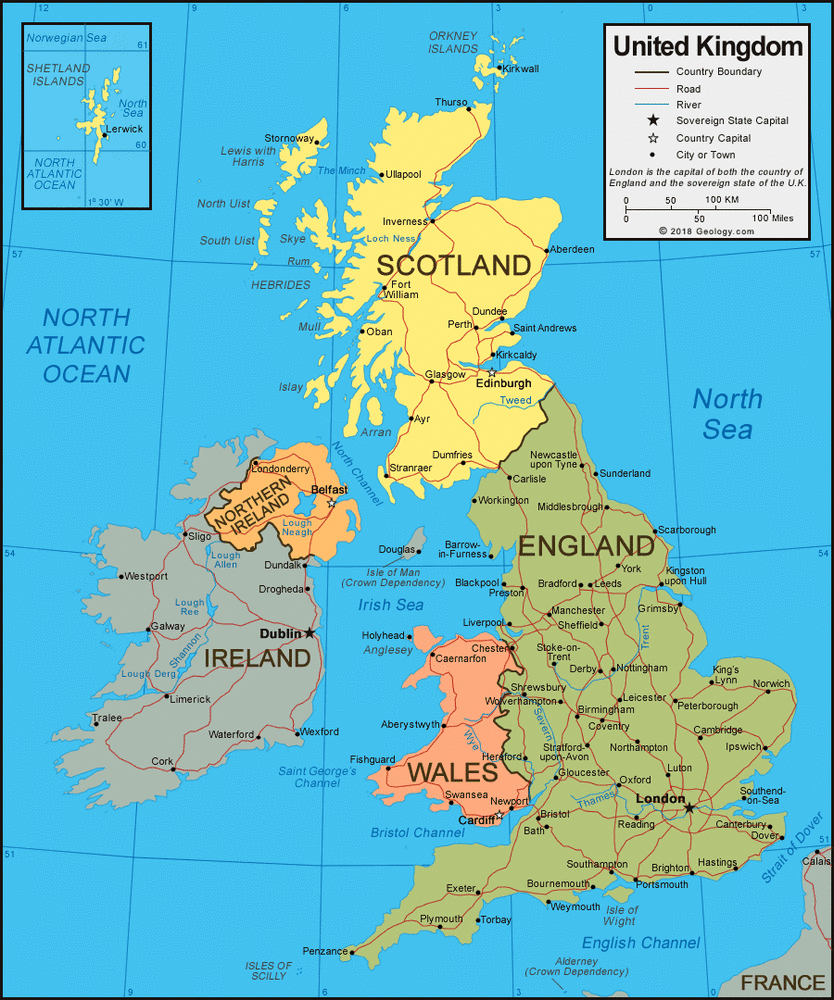 United kingdom map
