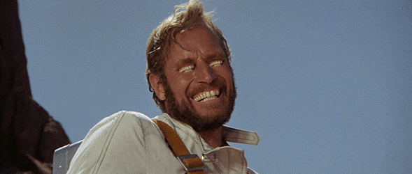 Charlton heston laugh