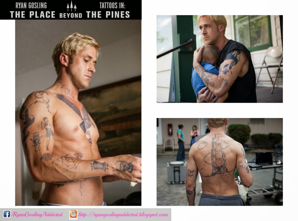 RyanGoslingTattoosinPines Tattoos