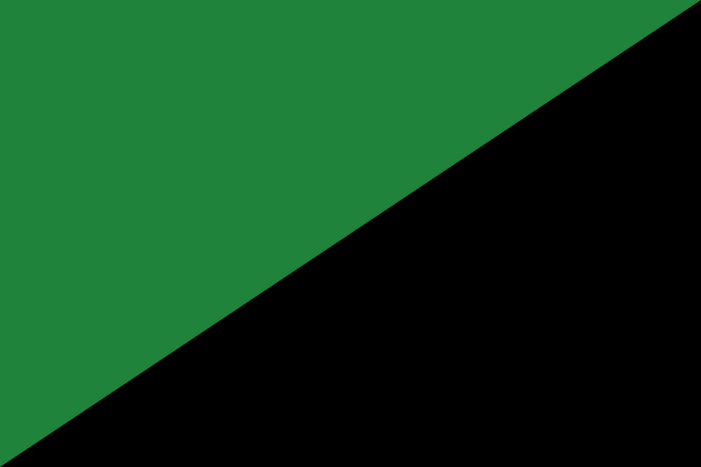 1200px Darker green and Black flag 1