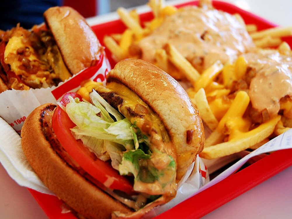 In n out double double animal style 1