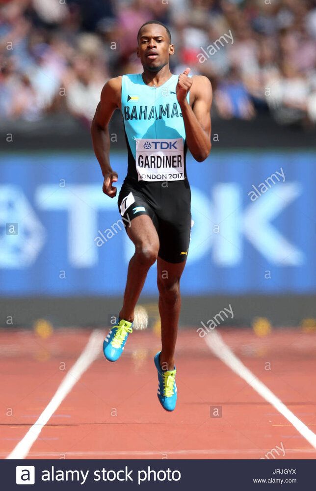 Bahamas steven gardiner in die 400 meter der manner hitze vier tagsuber zwei der iaaf weltmeis