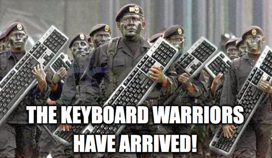 Keyboard warrior 5548