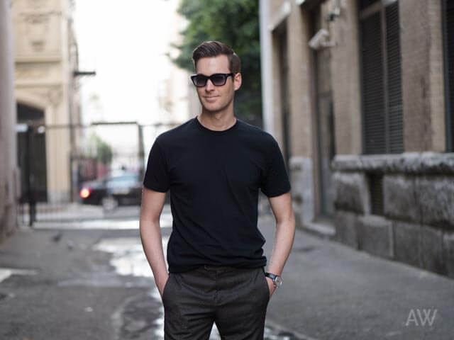 T Shirts V Neck Crew Neck Ashley Weston Mens Wardrobe Essentials