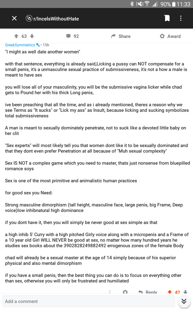 I might as well date another woman