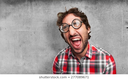 Crazy man laughing 260nw 277089671