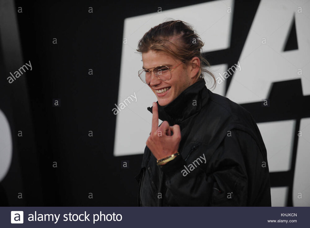 New york ny april 08 jordan barrett attends the fate of the furious KHJKCN