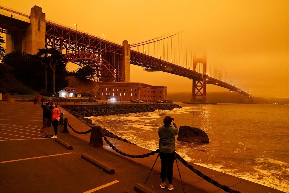 San fran orange skies
