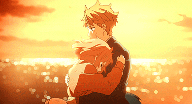 Anime hug