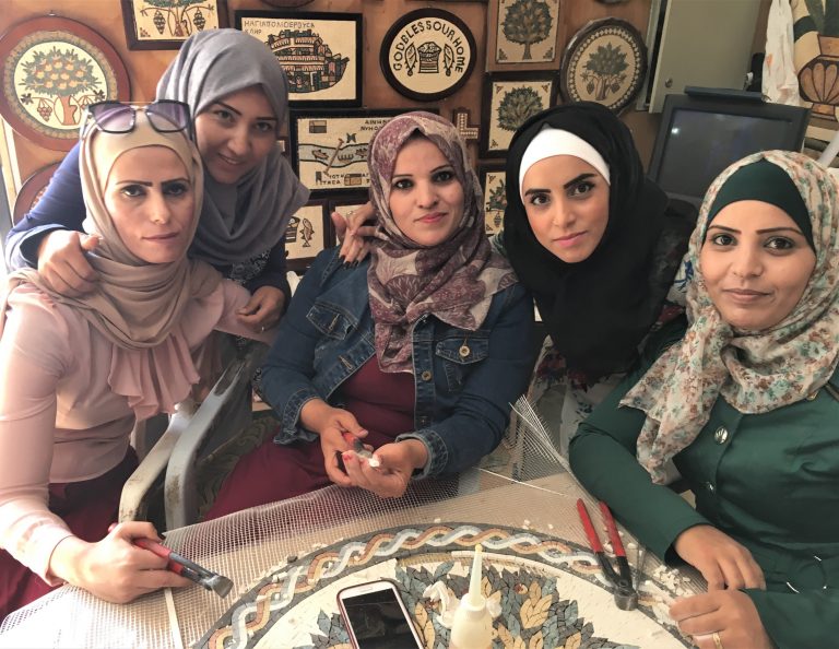 Mosaics Artists in Madaba Jordan 768x594