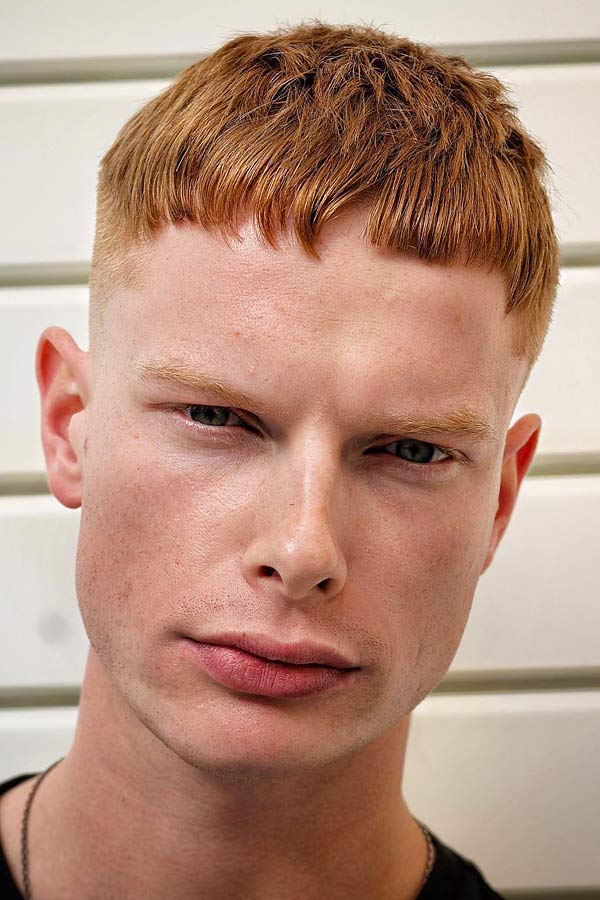 Hair types men thin red french crop