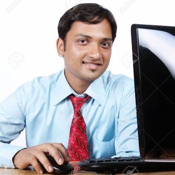 Indian on computer