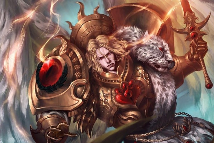 Sanguinius in battle