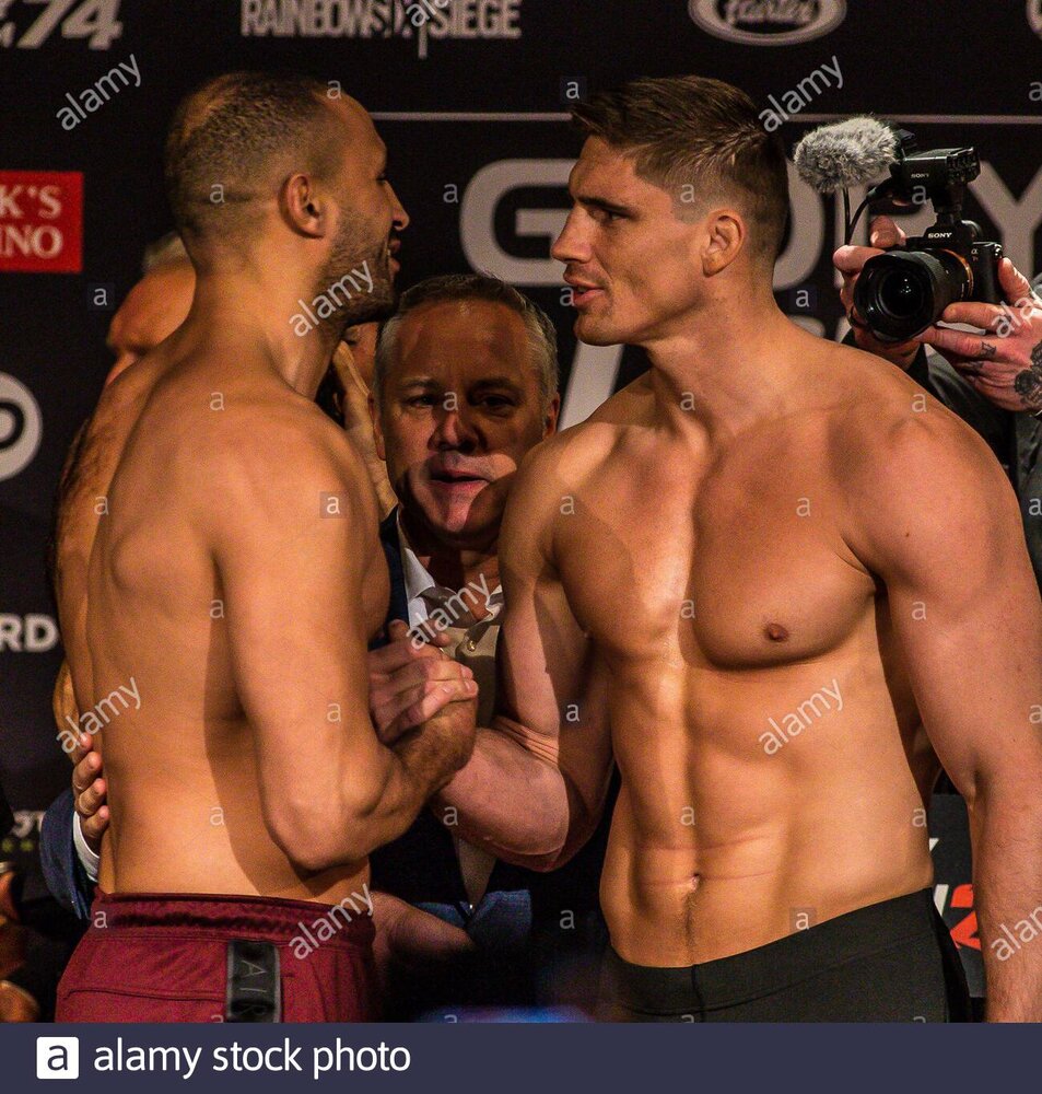 Arnhem 20 12 2019 hotel papendal weigh in and stare down glory collision glory 74 en colission