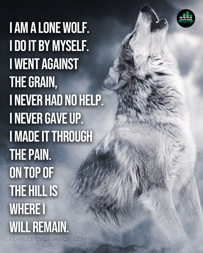 Lone wolf quote web