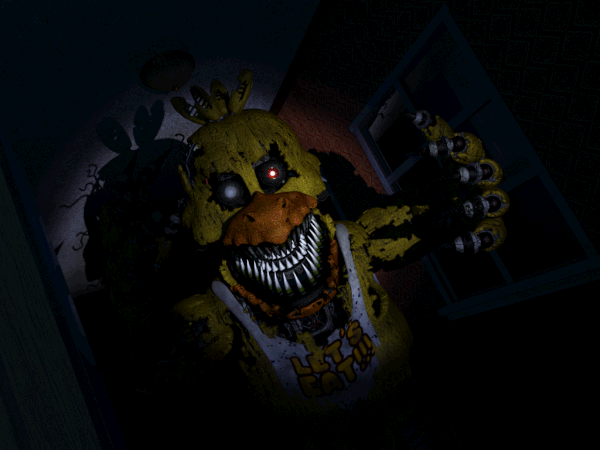 Fnaf4 jumpscare chicaindoorway