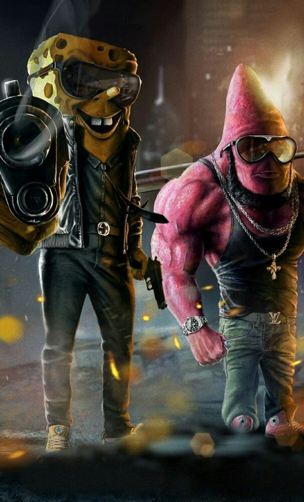 174 1745057 gangster spongebob