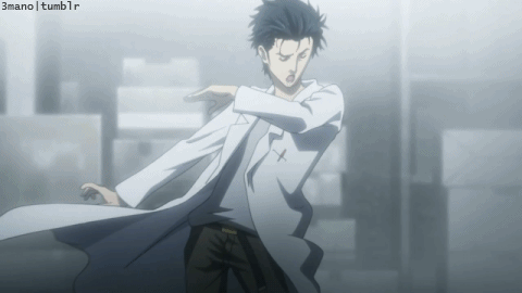 Steins Gate Hououin Kyoma pose