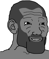Wojak chad face