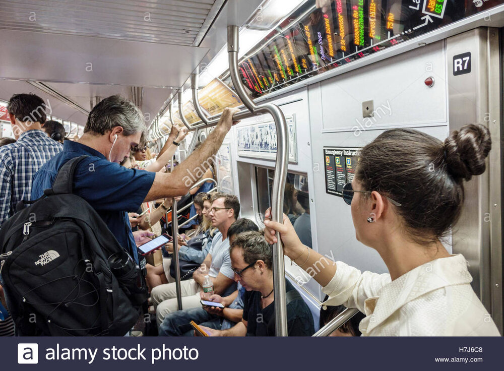 Lower manhattan new york city nyc ny west village subway mta public H7J6C8