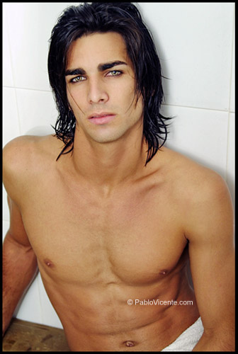 Men long hair model1