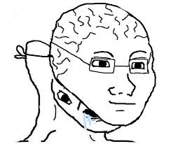 Brainlet wojak brain mask