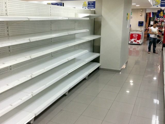 Venezuela empty shelves Getty