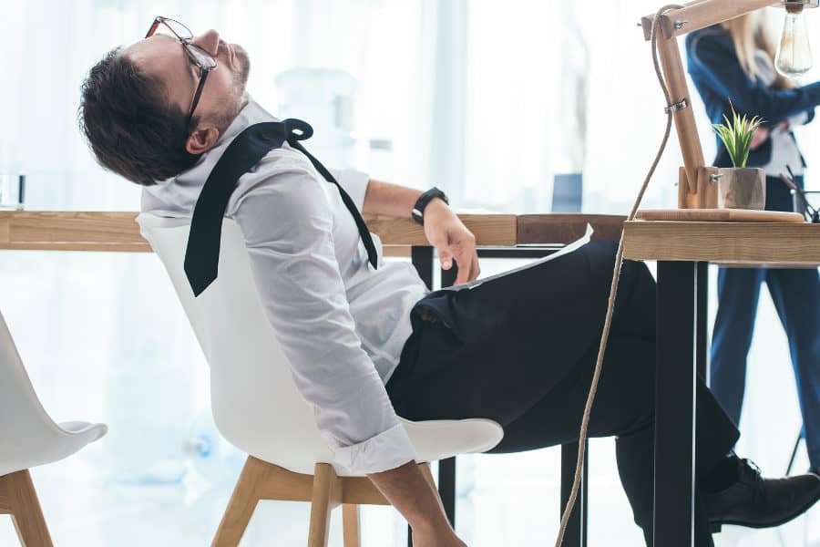 Sleeping in chair dangers