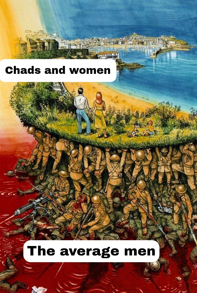 Average man life vs ChadWomen