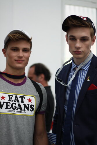 Frankie Morello Spring Summer 2014 Backstage 07