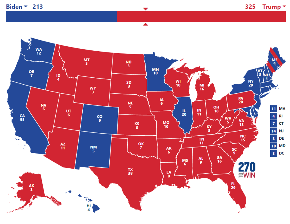 Best case for Trump