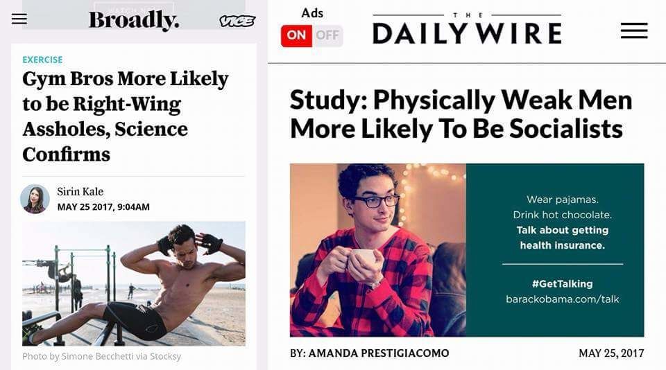 Physically weak men communists