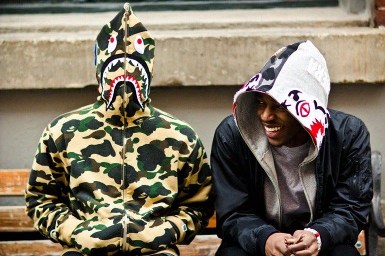 Bape Shark Hoodies Street Style