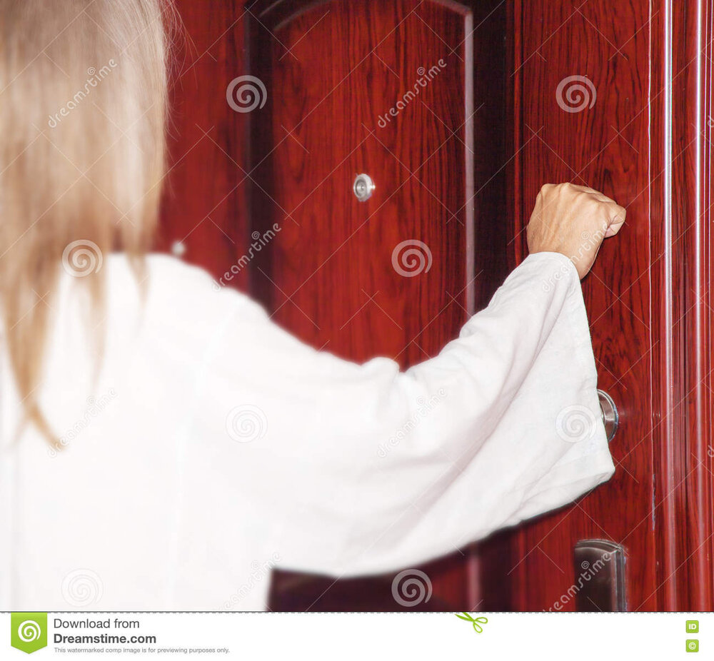 I stand door knock behold if anyone hears my voice opens then will come to him will dine him 7