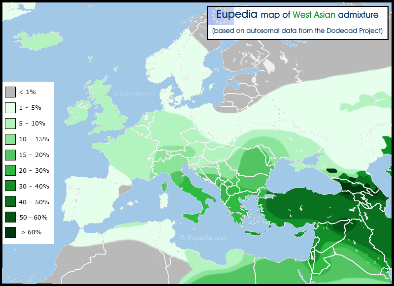 West Asian admixture
