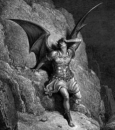 Satan illustration Gustave Dore John Milton Paradise