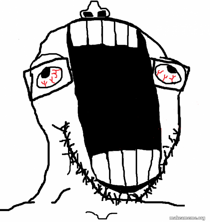 Screeching wojak