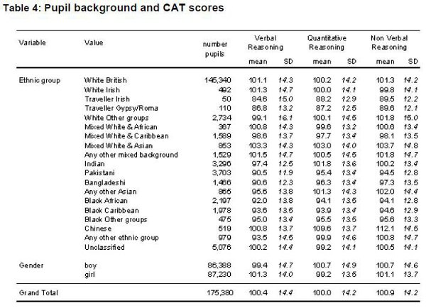 Pupil background cat scores