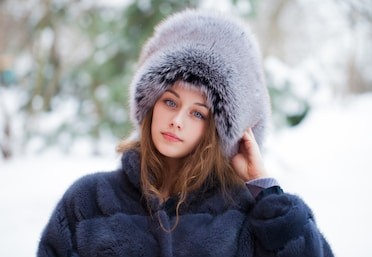 Beautiful young girl blue fur 260nw 12152346372