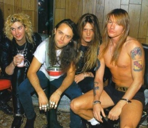Lars ulrich sebastian bach axl rose