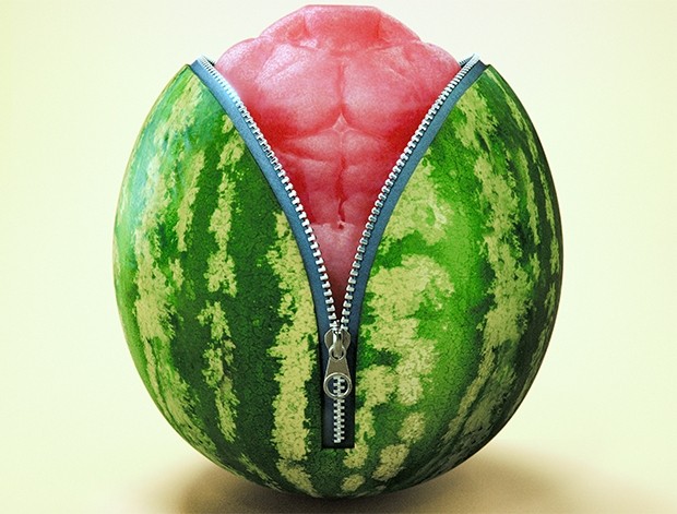 Melon zipper  square