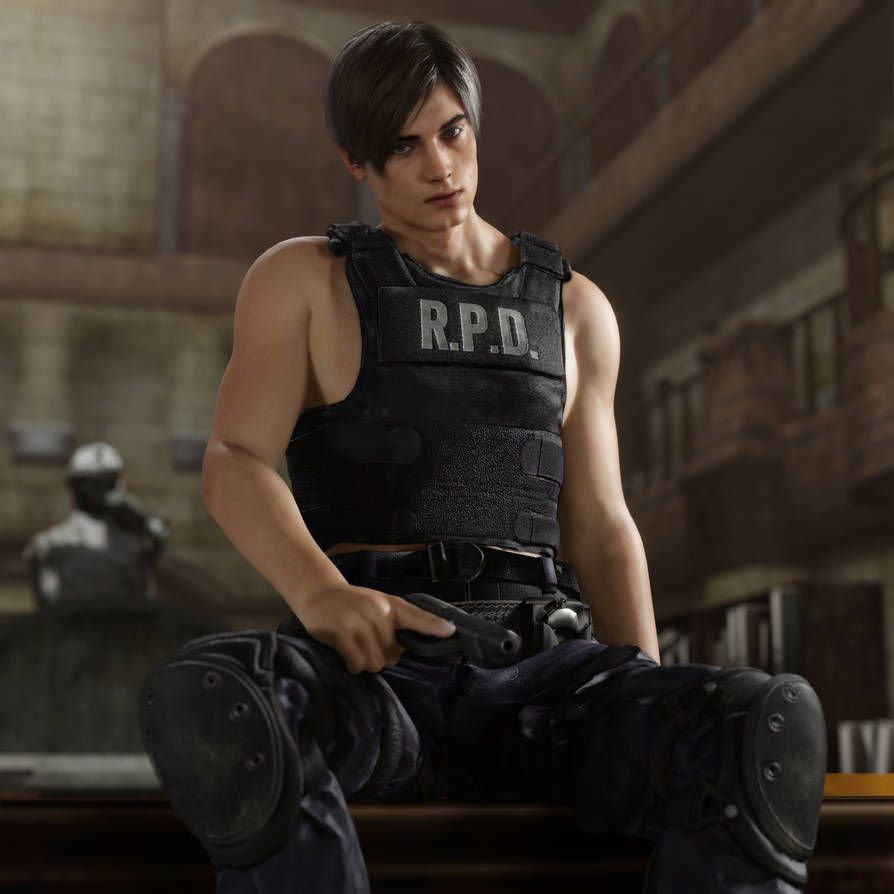 Re2 remake leon pinup by mistfighter dcxq4pl pre