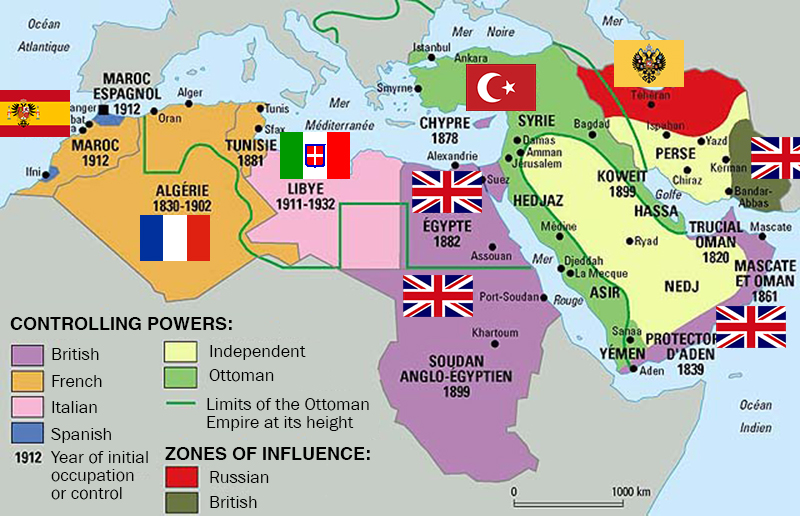 Middle east 1914 english