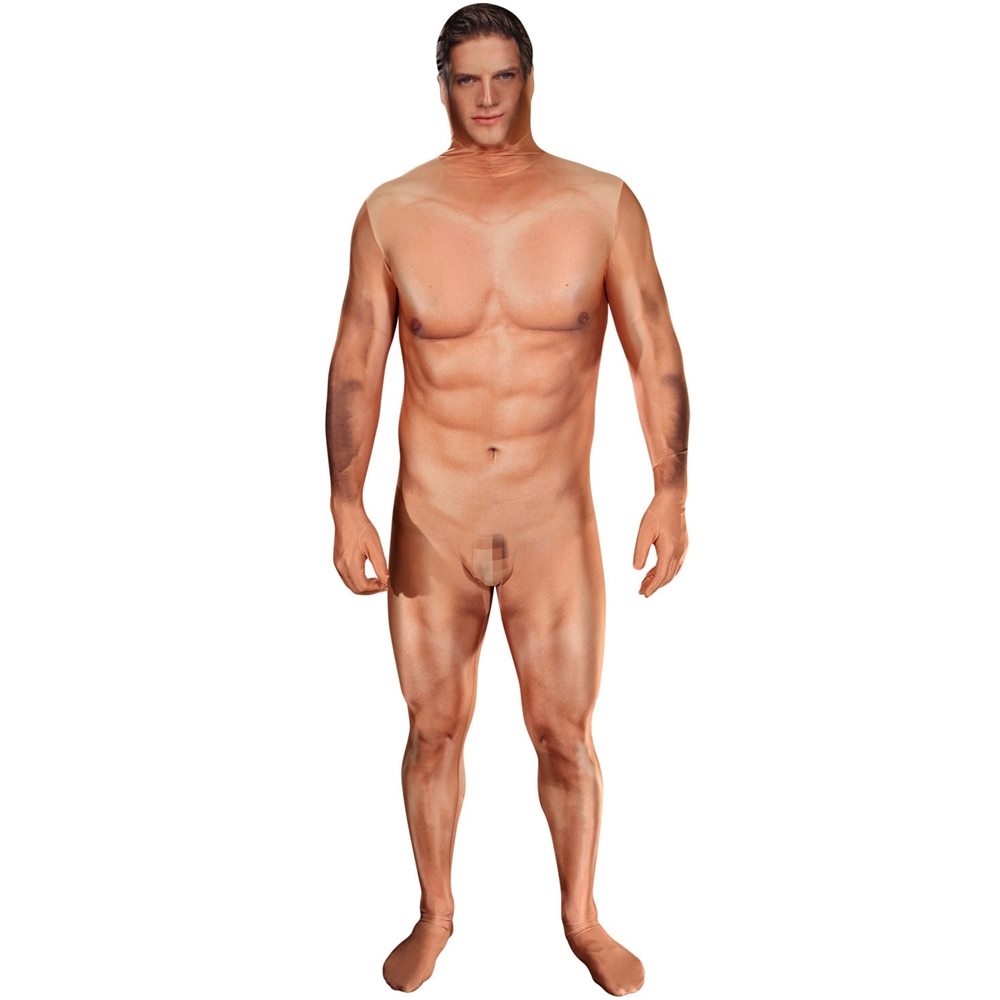 0016256 355384 naked censored man morphsuit unisex costume 1000