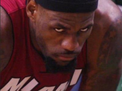 LeBron game face
