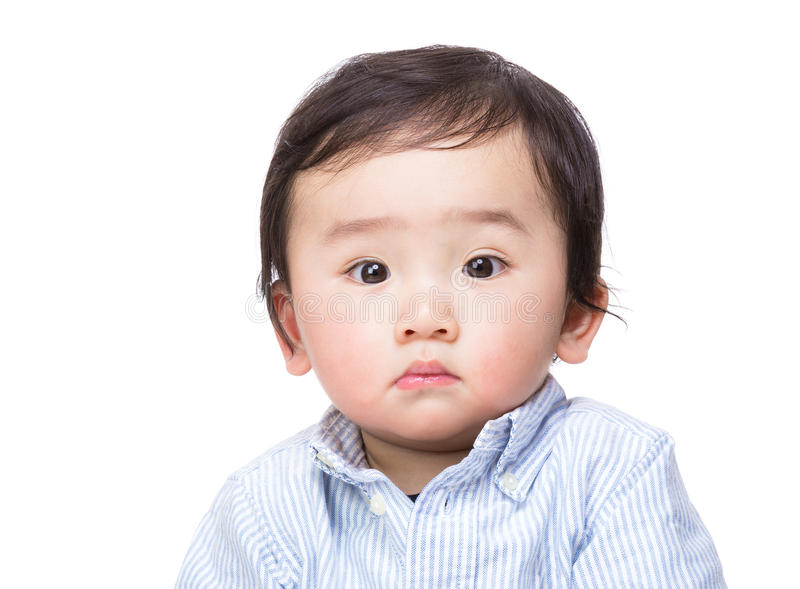 Asia baby boy isolated white 39761597