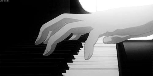 Anime piano gif   Tumblr