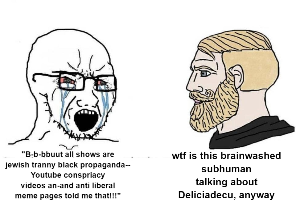 Chad vs crying guy
