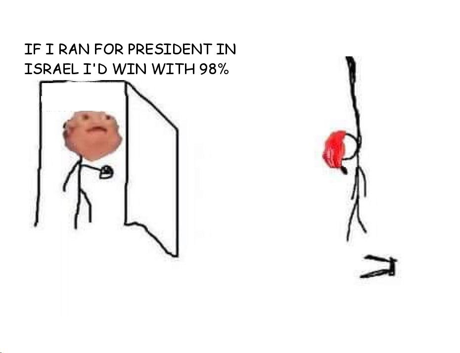 If i ran for president in israel